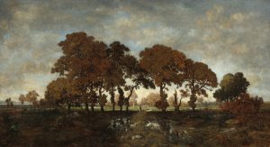 After the Rain by Theodore Rousseau Oil Painting