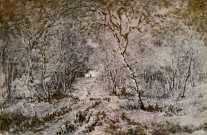 Allee Sous Bois painting by Theodore Rousseau