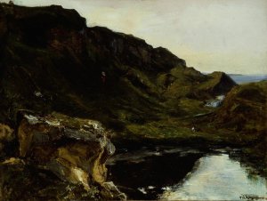 Landscape by Theodore Rousseau Oil Painting