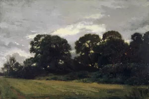 Landscape with Trees by Theodore Rousseau Oil Painting