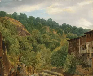 Paysage D'auvergne Oil painting by Theodore Rousseau