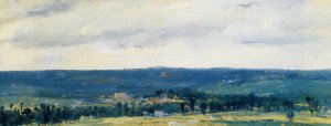 The Seine Valley near Rouen by Theodore Rousseau Oil Painting