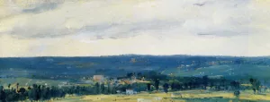 The Seine Valley near Rouen by Theodore Rousseau Oil Painting