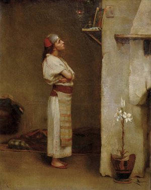 Devotion by Theodoros Ralli Oil Painting