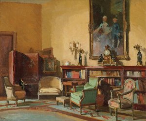 House interior by Theodoros Ralli Oil Painting