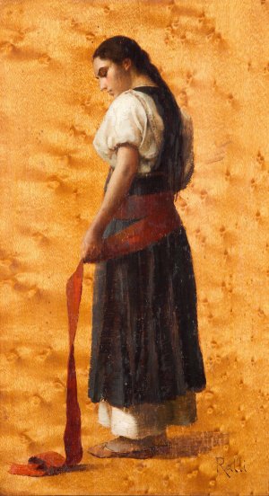 La ceinture by Theodoros Ralli Oil Painting