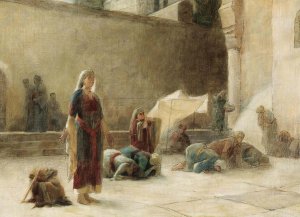 Le Parvis Du Saint Sepulcre a Jerusalem by Theodoros Ralli Oil Painting