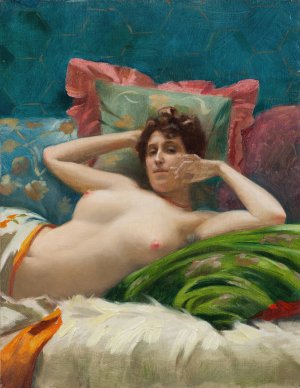 Odalisque by Theodoros Ralli Oil Painting