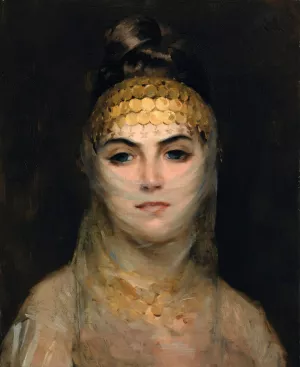 Odalisque Oil painting by Theodoros Ralli