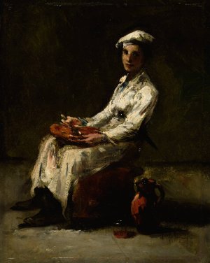 Jeune cuisinier by Theodule Ribot Oil Painting