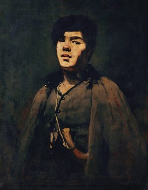 Junger Hirte by Theodule Ribot Oil Painting