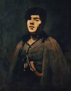 Junger Hirte by Theodule Ribot Oil Painting