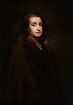 Portrait de ma fille by Theodule Ribot Oil Painting