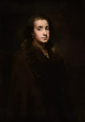 Portrait de ma fille by Theodule Ribot Oil Painting