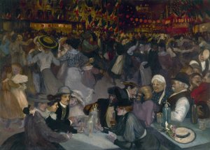 14 juillet by Theophile Alexandre Steinlen Oil Painting
