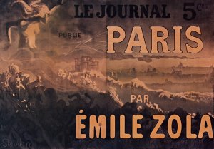 Le Journal publie Paris par Emile Zola by Theophile Alexandre Steinlen Oil Painting