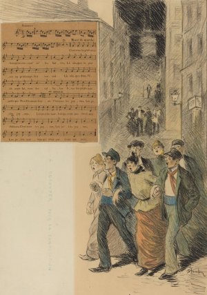 Les Petits Joyeux by Theophile Alexandre Steinlen Oil Painting