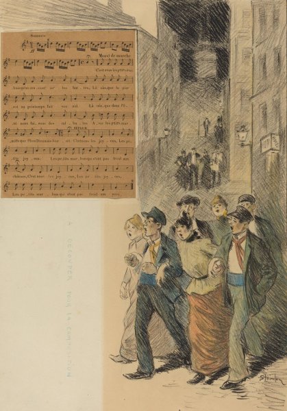 Main Product Photo of Les Petits Joyeux  Painting by Theophile Alexandre Steinlen