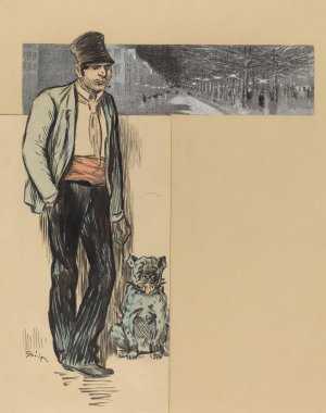 To The Village by Theophile Alexandre Steinlen Oil Painting