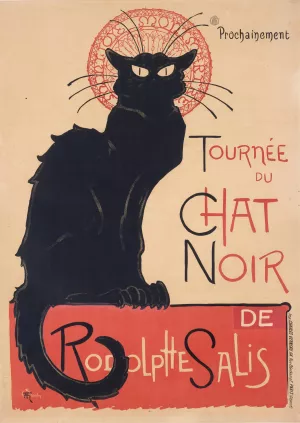 Tournee du Chat Noir by Theophile Alexandre Steinlen Oil Painting