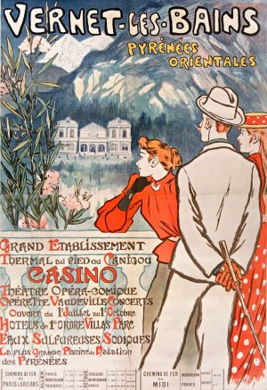 Vernet-Les-Bains. Pyrenees-orientales by Theophile Alexandre Steinlen Oil Painting