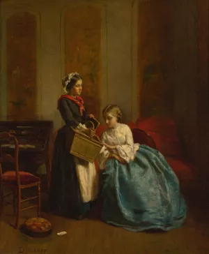 The present by Theophile Duverger Oil Painting