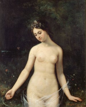Jeune femme nue by Theophile Gautier Oil Painting