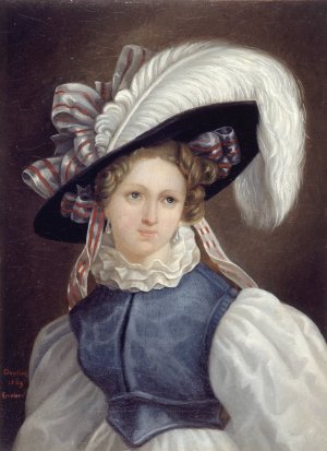 Portrait de femme by Theophile Gautier Oil Painting