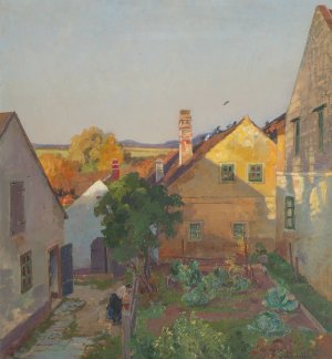 In der Abendsonne by Therese Schachner Oil Painting