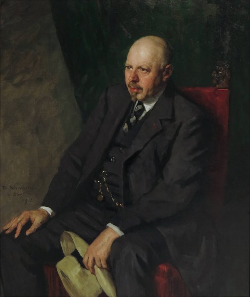 Anton Caspar Rudolph Dreesmann  by Therese Schwartze - Hand-Painted Oil Painting Reproduction