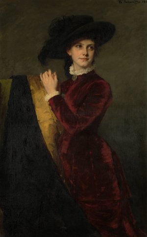 Catharina Josephina den Tex-Biben by Therese Schwartze Oil Painting