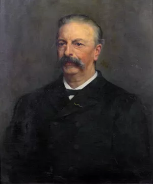 Louis Marie de Laat de Kanter by Therese Schwartze Oil Painting