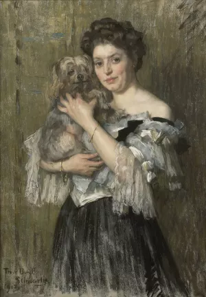 Mary Catherine Josephine Jordan by Therese Schwartze Oil Painting