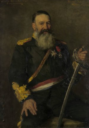 Piet J. Joubert by Therese Schwartze Oil Painting