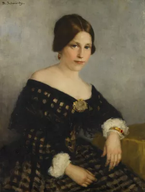 Sophia Adriana de Bruijn by Therese Schwartze Oil Painting