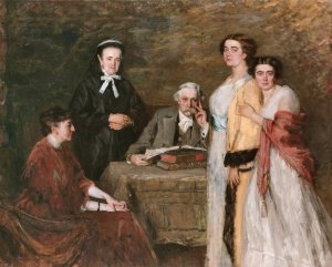The Inmates of my House by Therese Schwartze Oil Painting