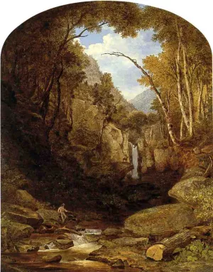 Meditation in the Catskill Mountains by Thomas Addison Richards Oil Painting