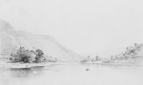 Nanticoke, Pennsylvania The Susquehanna at Nanticoke by Thomas Addison Richards - Hand-Painted Oil Painting Reproduction
