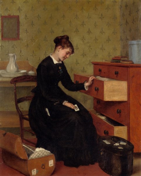 Main Product Photo of The New Governess Painting by Thomas Ballard