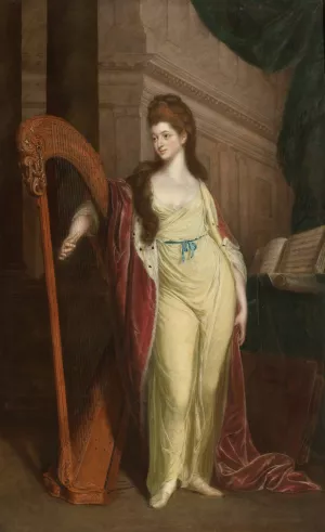 Portrait Of Elizabeth, Lady Craven Oil painting by Thomas Beach