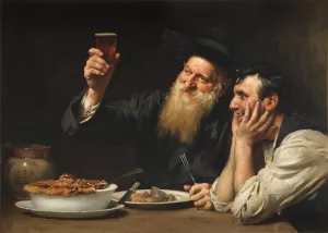 Rare Old Stingo by Thomas Benjamin Kennington Oil Painting