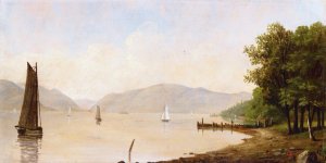Sunlit Cove by Thomas Benjamin Pope Oil Painting