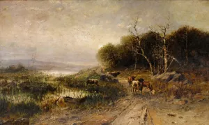 Near Great Barrington by Thomas Bigelow Craig Oil Painting