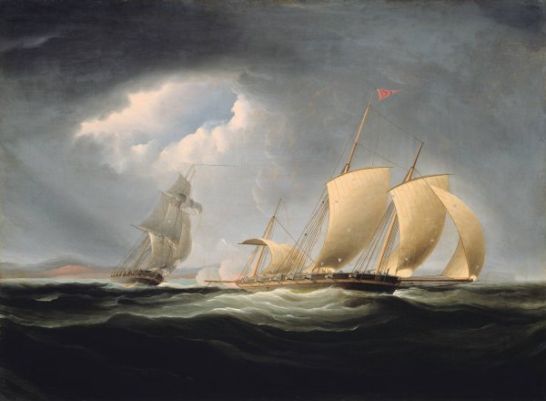 Main Product Photo of Capture of the Tripoli by the Enterprise  Painting by Thomas Birch