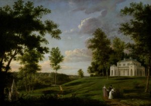 Southeast View of 'Sedgeley Park,'the Country Seat of James Cowles Fisher, Esq. by Thomas Birch Oil Painting