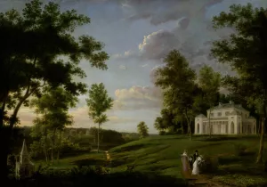 Southeast View of 'Sedgeley Park,'the Country Seat of James Cowles Fisher, Esq. Oil painting by Thomas Birch