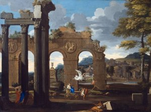 Cleobis and Biton by Thomas Blanchet Oil Painting
