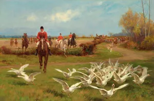 Away! Away! by Thomas Blinks Oil Painting