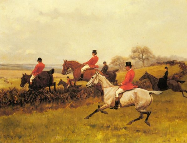 Main Product Photo of Over The Hedge Painting by Thomas Blinks