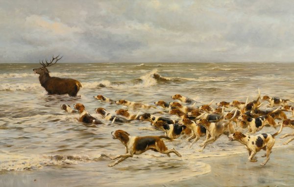 Main Product Photo of The Chase Painting by Thomas Blinks